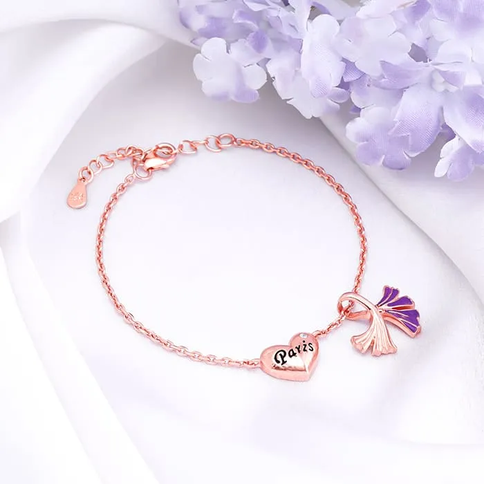 Rose Gold Movable Crocus Bracelet Giva