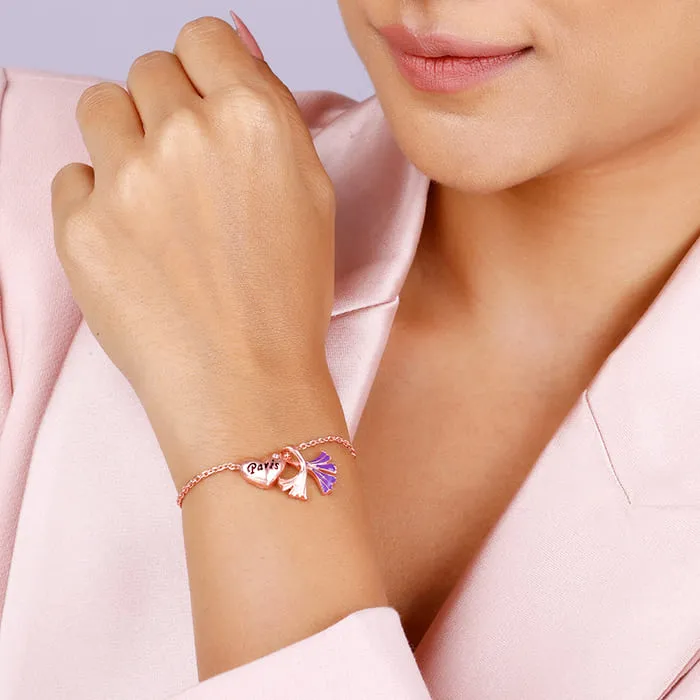 Rose Gold Movable Crocus Bracelet Giva