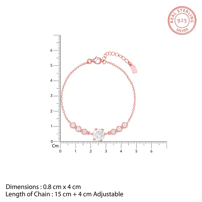 Rose Gold Solitaire Grace Bracelet Giva