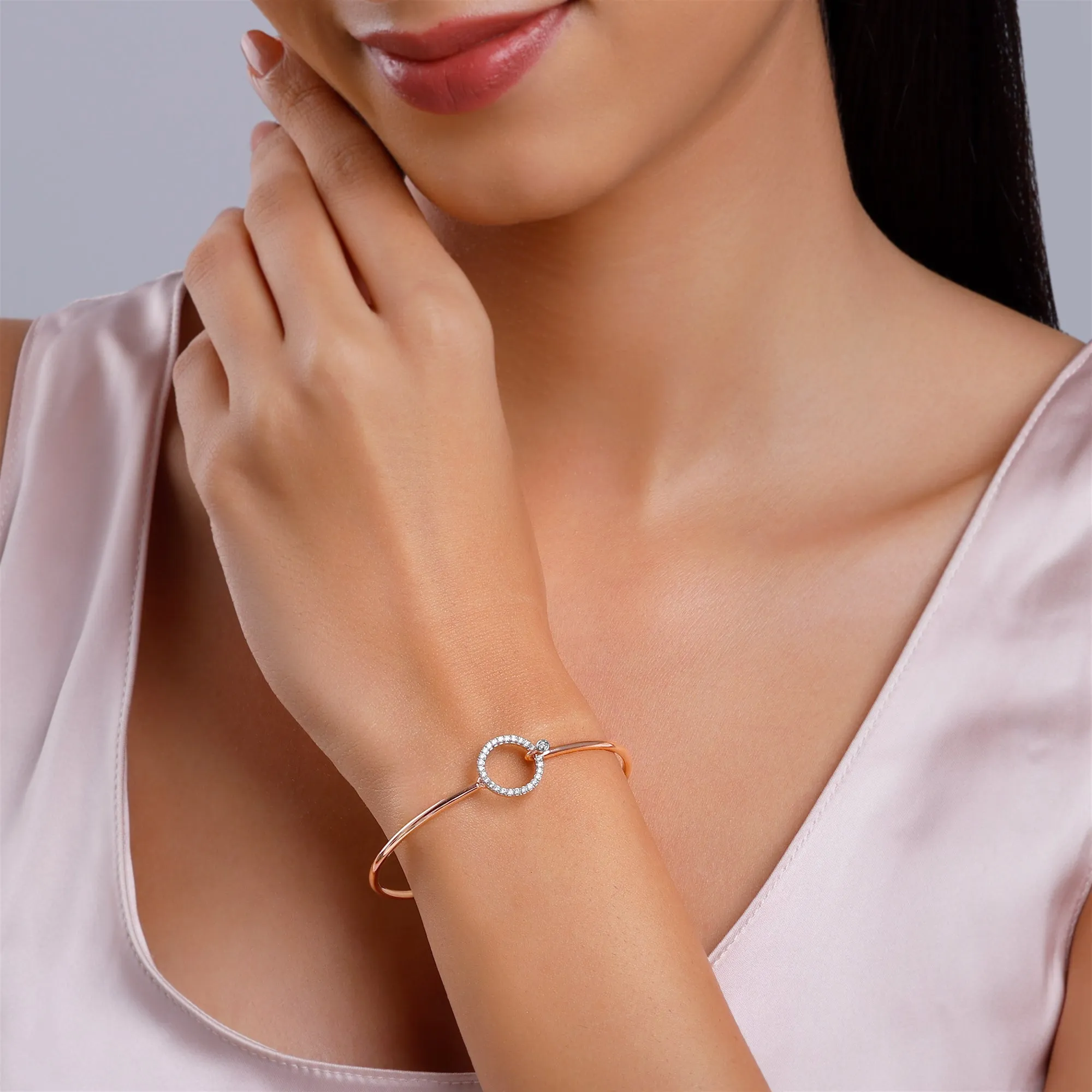 Rose Gold Stark Diamond Cuff Bracelet Giva