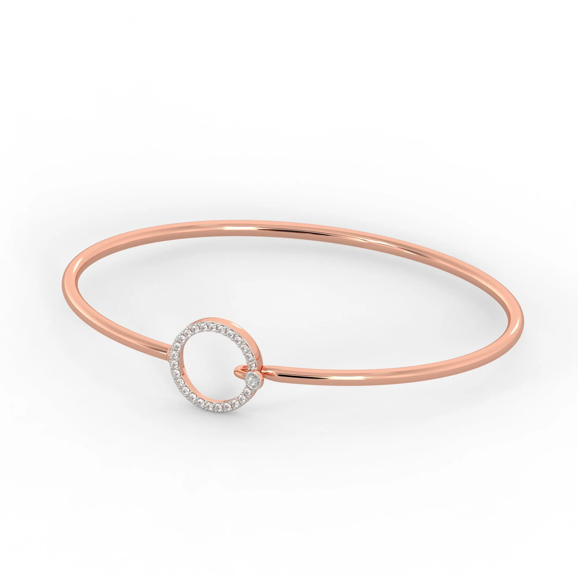 Rose Gold Stark Diamond Cuff Bracelet Giva