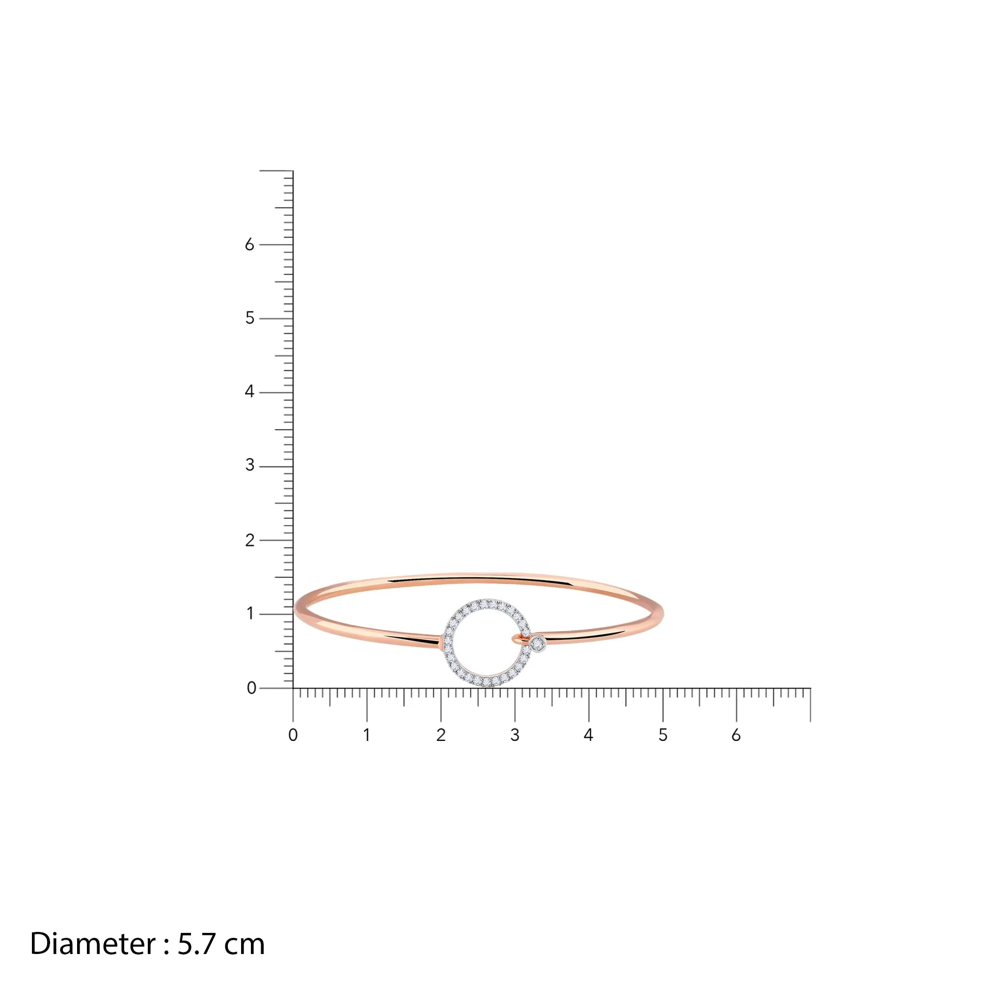 Rose Gold Stark Diamond Cuff Bracelet Giva