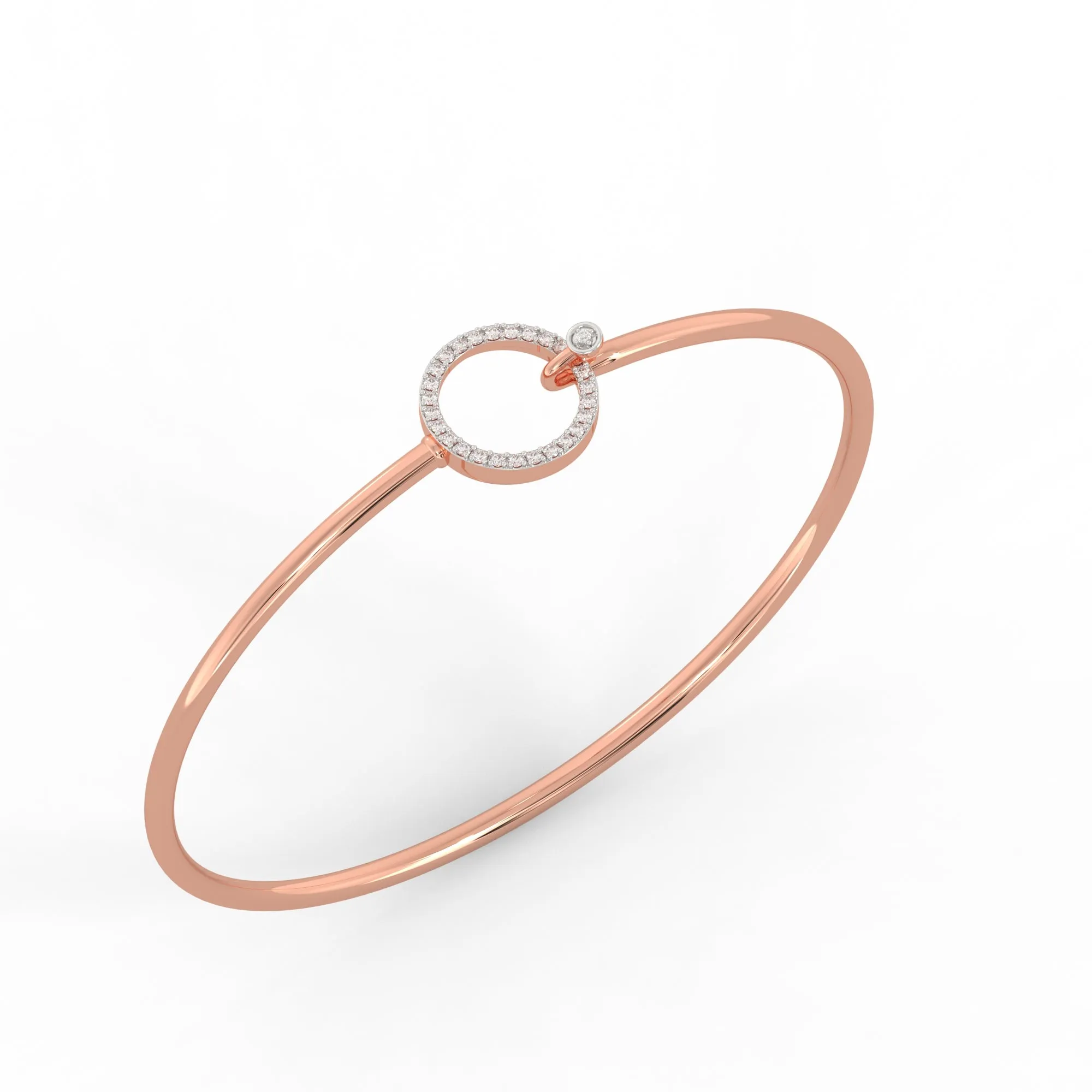 Rose Gold Stark Diamond Cuff Bracelet Giva