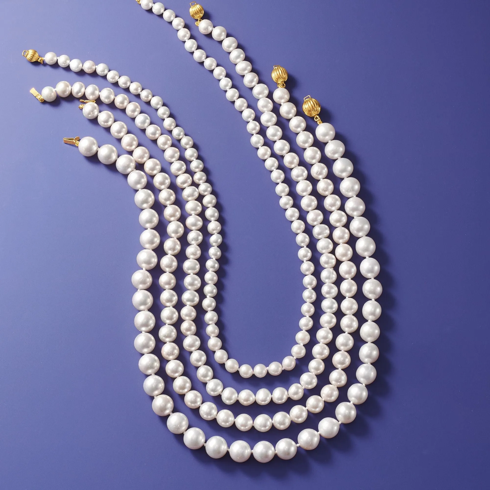 Ross-Simons 8-9mm Cultured Pearl Necklace With 14kt Yellow Gold