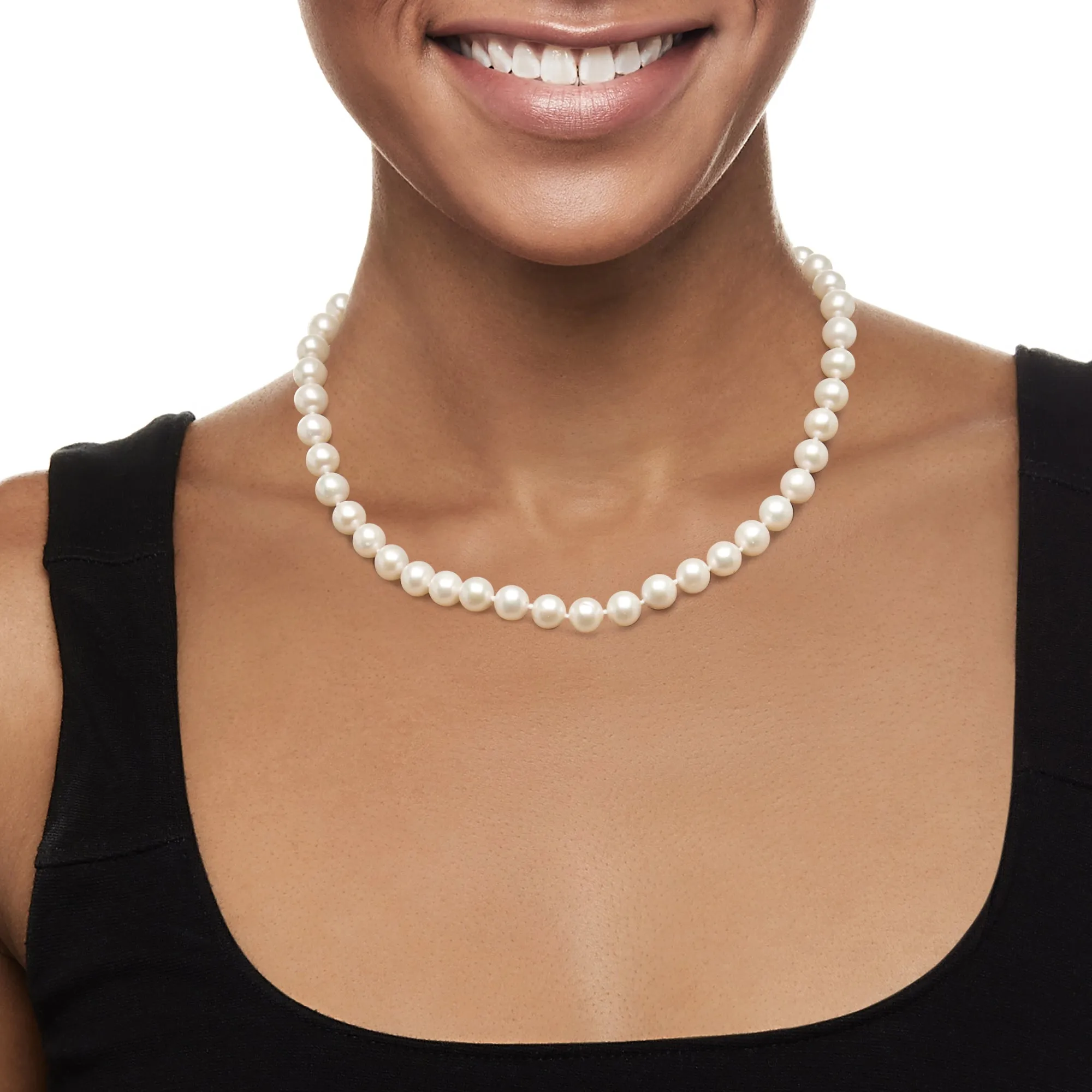 Ross-Simons 8-9mm Cultured Pearl Necklace With 14kt Yellow Gold