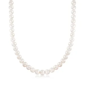 Ross-Simons 8-9mm Cultured Pearl Necklace With 14kt Yellow Gold