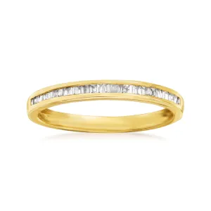 Ross-Simons Baguette Diamond Ring in 14kt Yellow Gold