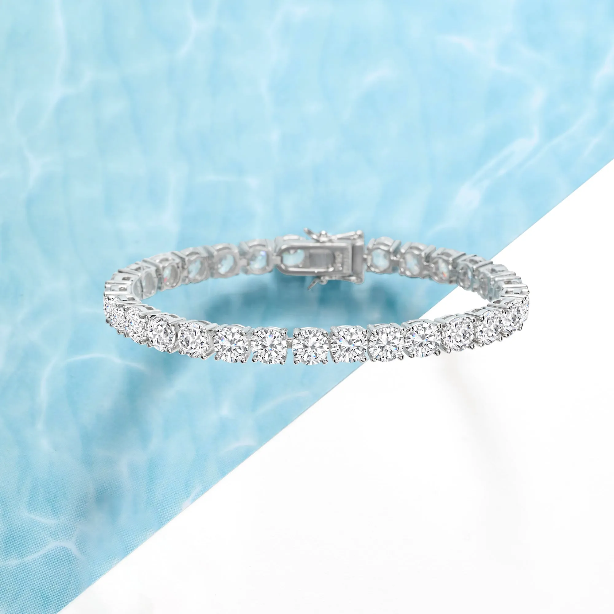 Ross-Simons CZ Tennis Bracelet in Sterling Silver