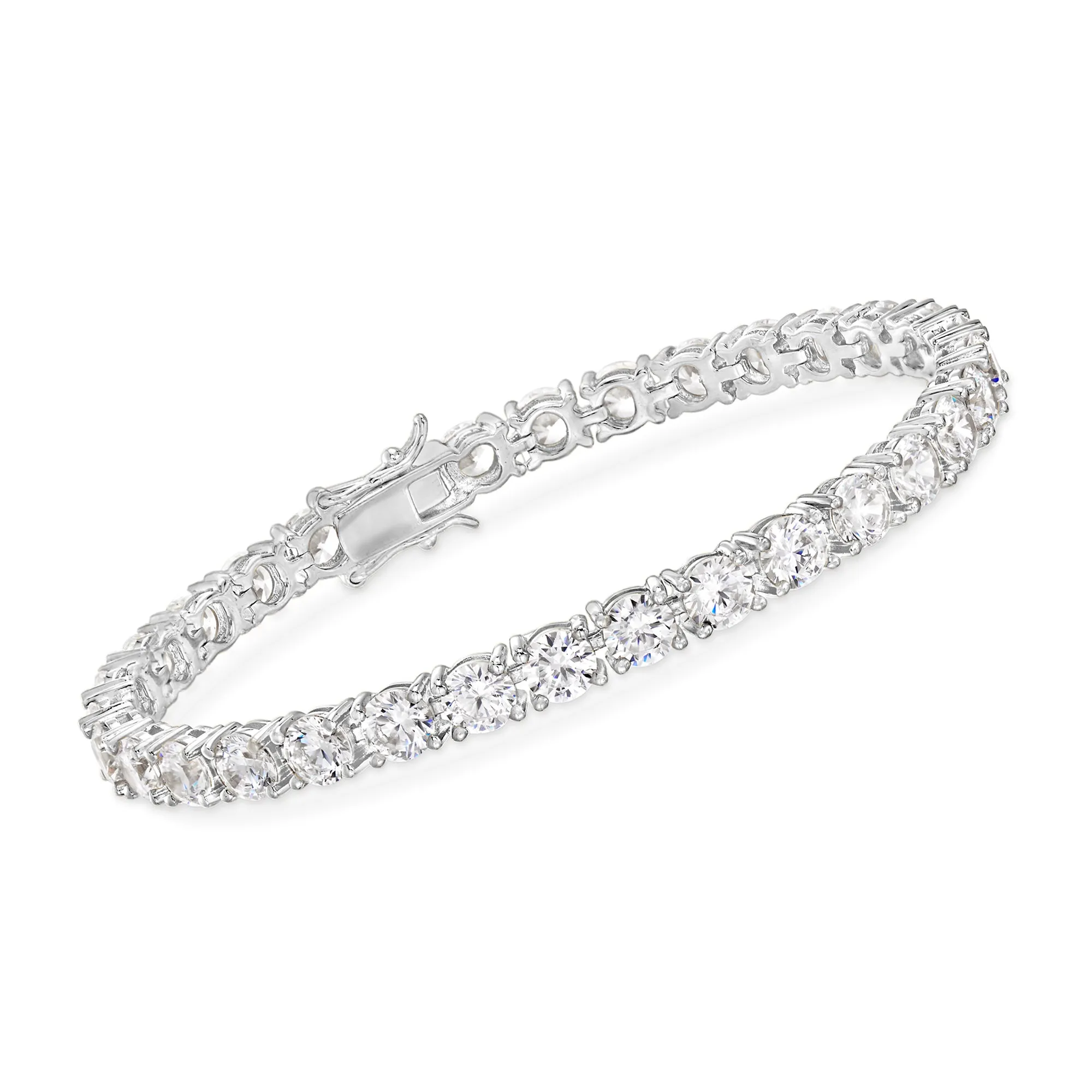 Ross-Simons CZ Tennis Bracelet in Sterling Silver