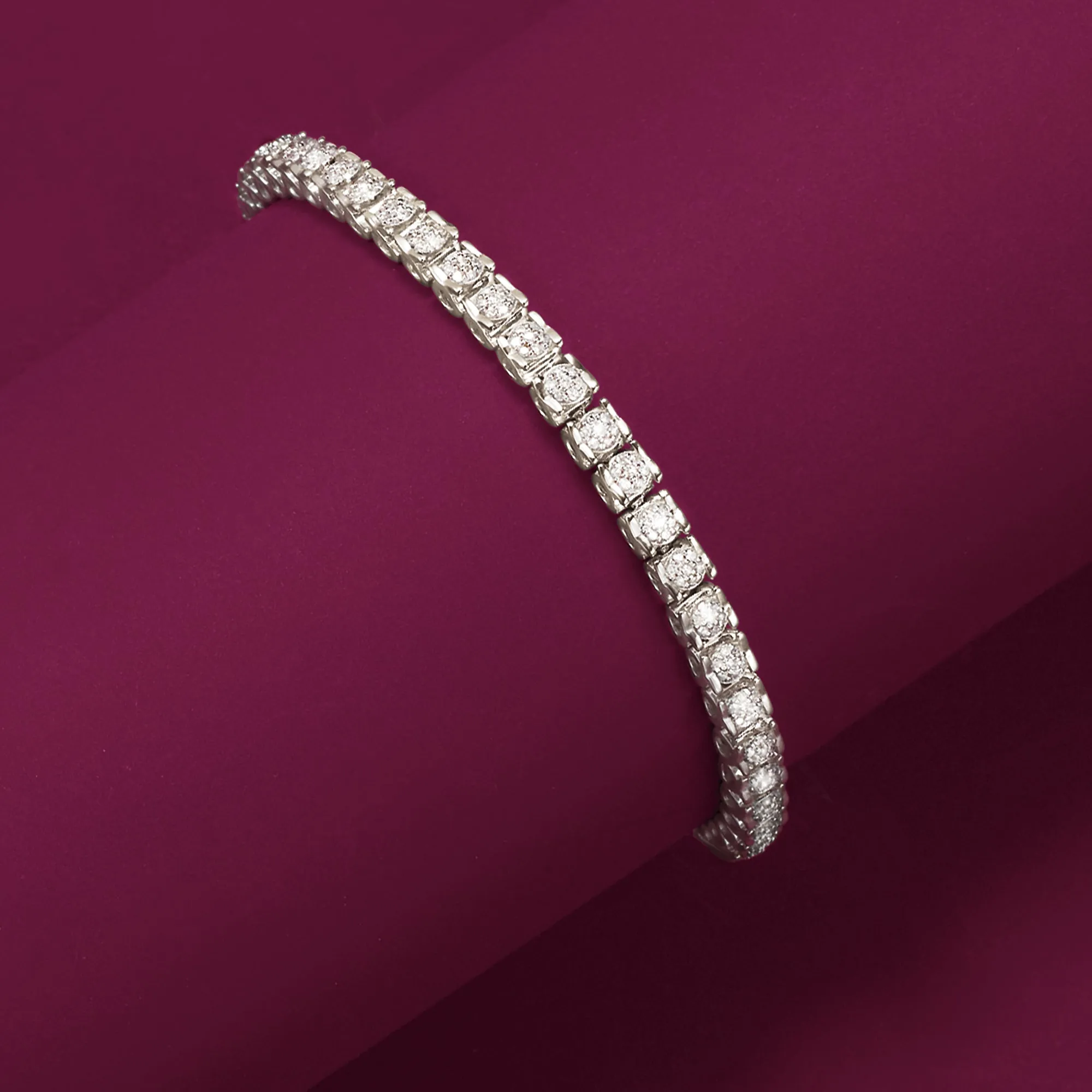 Ross-Simons Diamond Bracelet in Sterling Silver