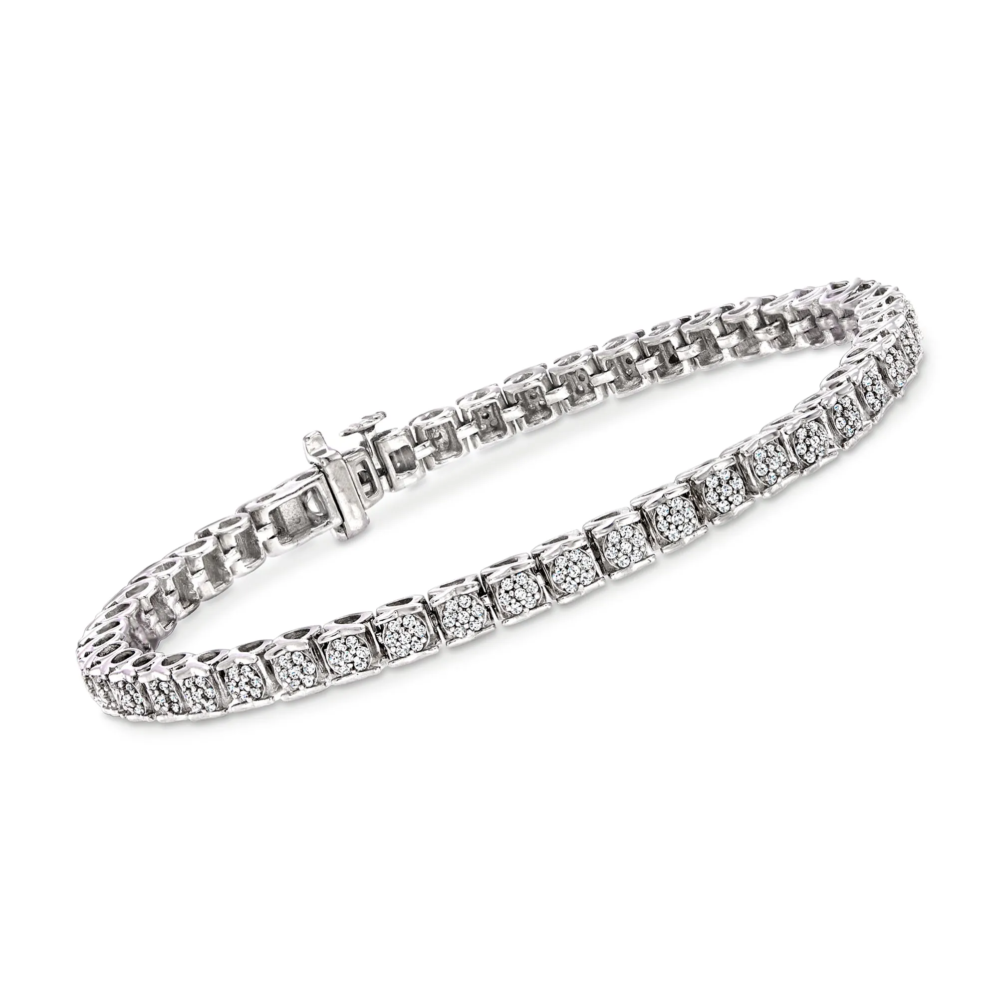 Ross-Simons Diamond Bracelet in Sterling Silver