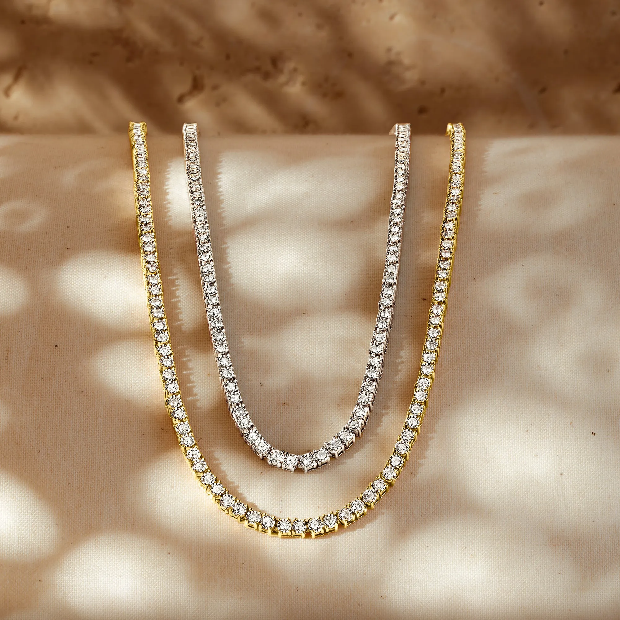Ross-Simons Diamond Tennis Necklace in Sterling Silver