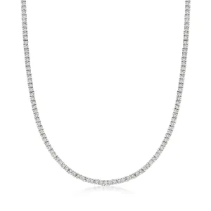 Ross-Simons Diamond Tennis Necklace in Sterling Silver