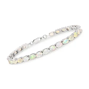 Ross-Simons Ethiopian Opal Tennis Bracelet in Sterling Silver