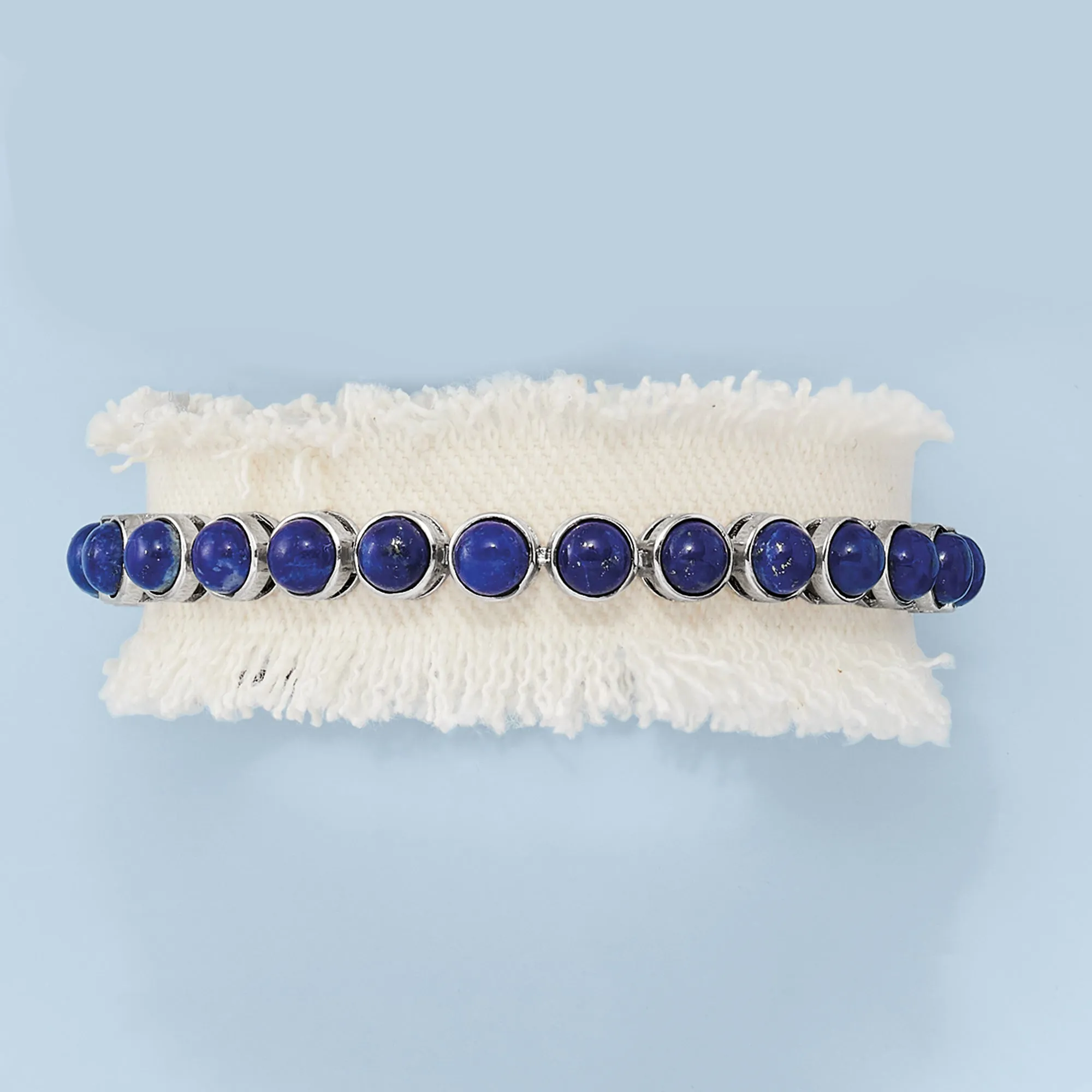 Ross-Simons Lapis Tennis Bracelet in Sterling Silver
