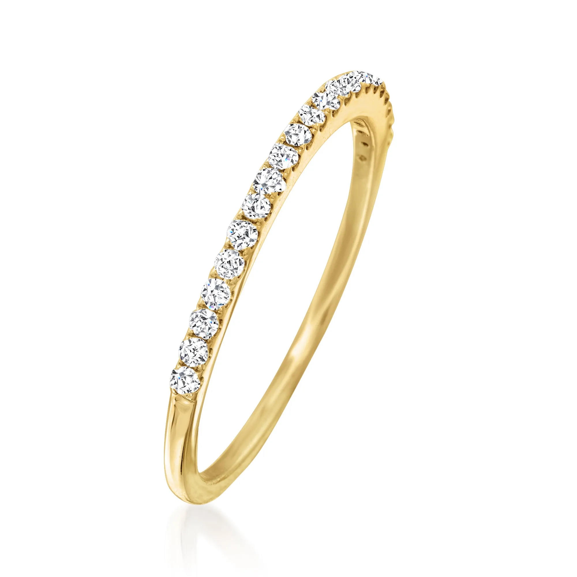 Ross-Simons Pave Diamond Ring in 14kt Yellow Gold