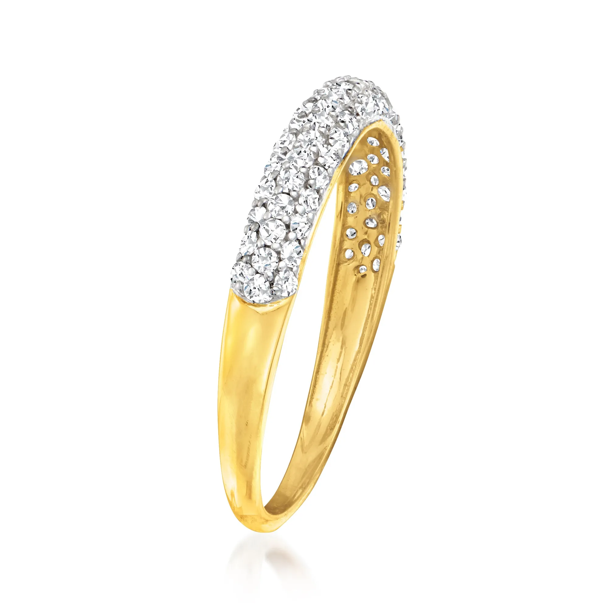 Ross-Simons Pave Diamond Ring in 14kt Yellow Gold