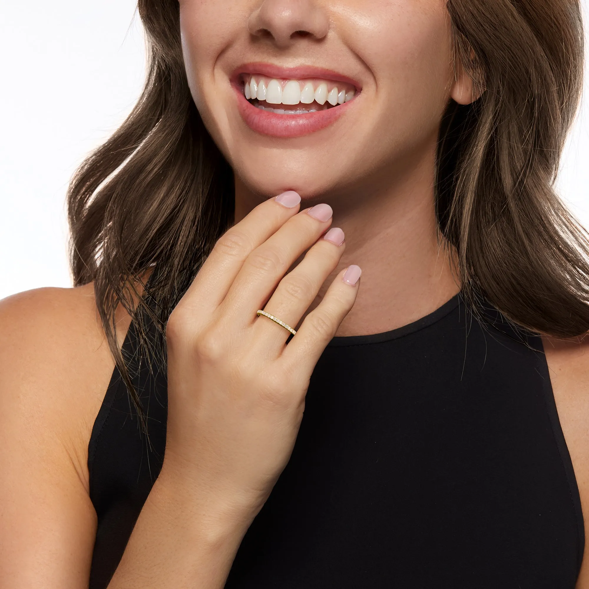 Ross-Simons Pave Diamond Ring in 14kt Yellow Gold