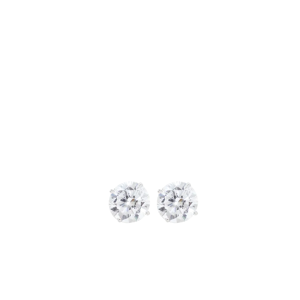 Round Stud Earrings