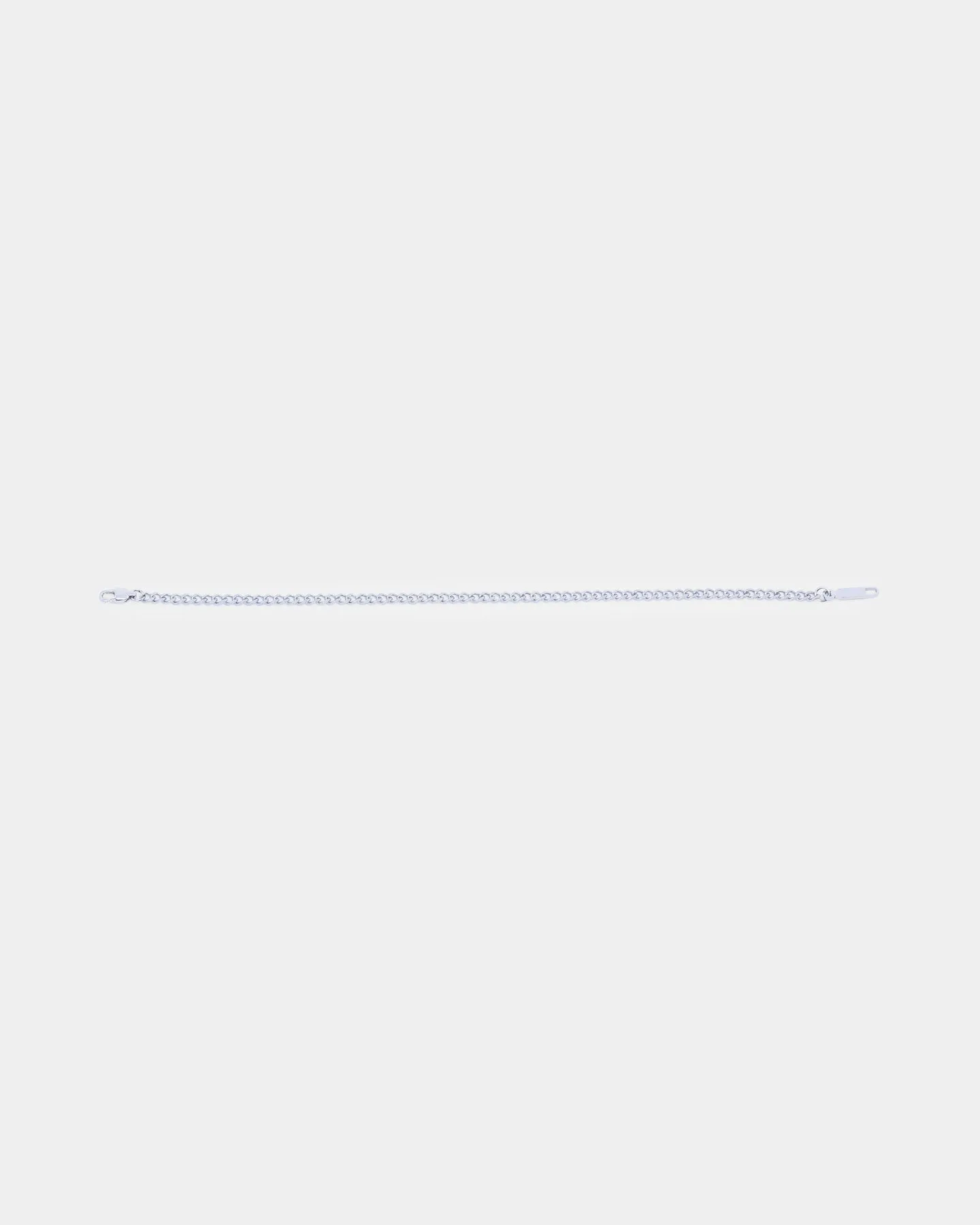 Saint Morta 3mm Cuban Bracelet White Gold