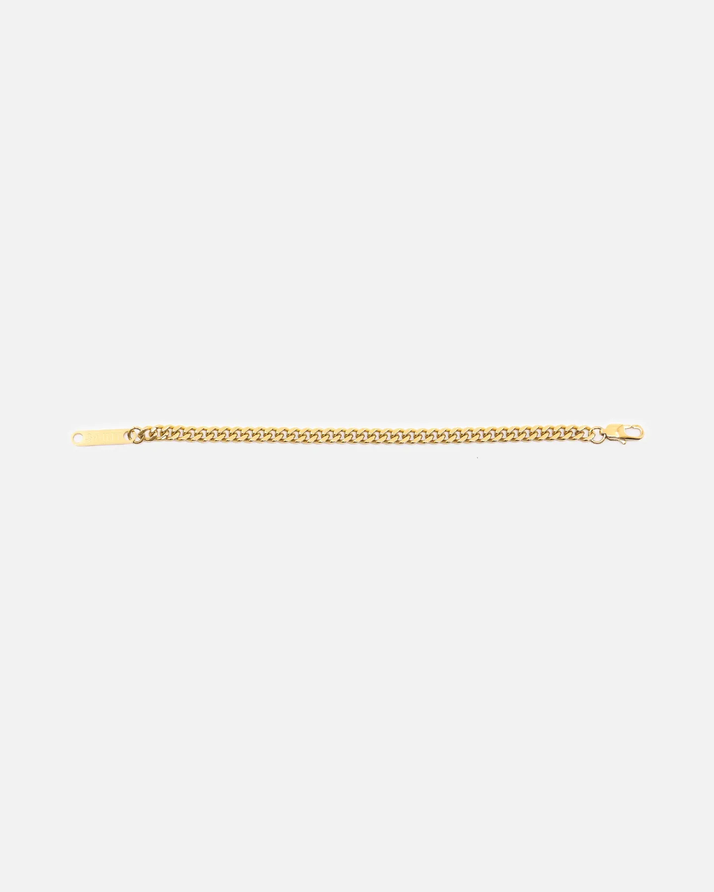 Saint Morta 5mm Cuban Bracelet Gold