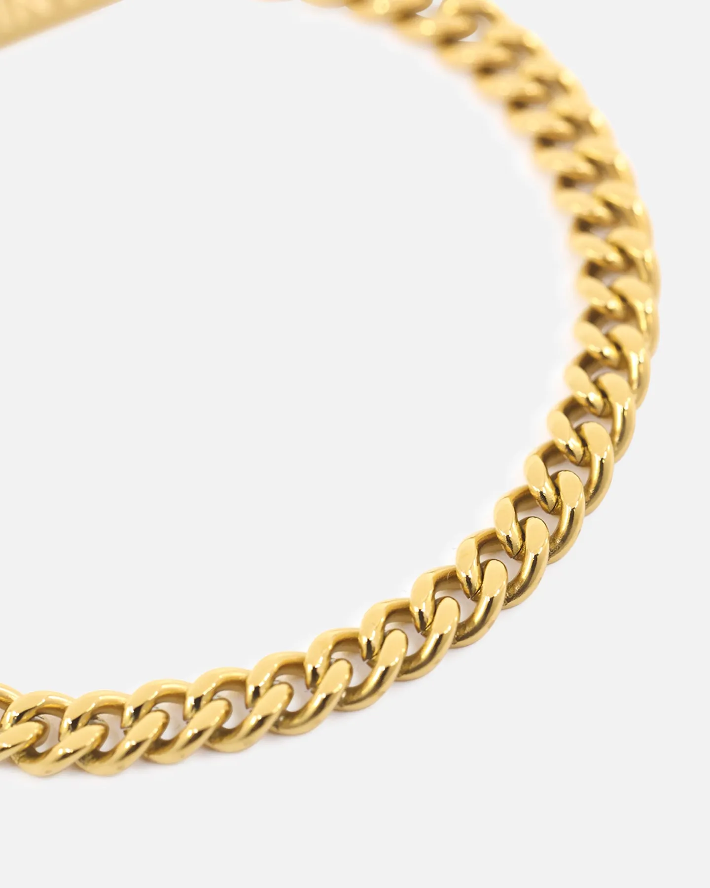 Saint Morta 5mm Cuban Bracelet Gold