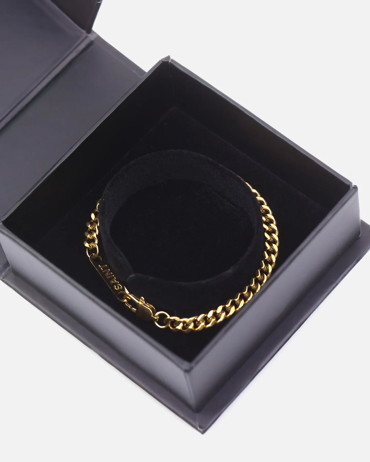 Saint Morta 5mm Cuban Bracelet Gold