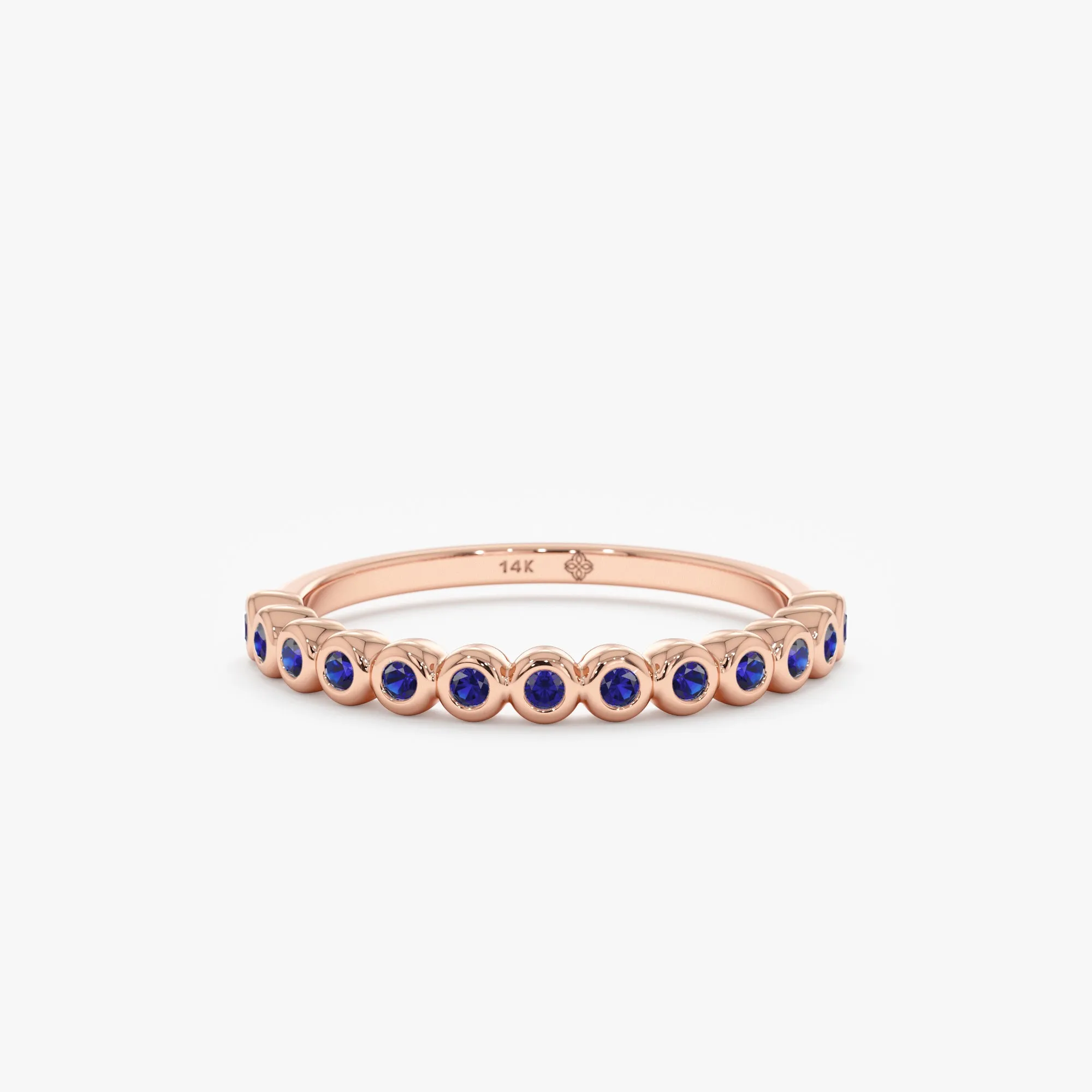 Sapphire Half Eternity Band, Arleth SARAHELISE