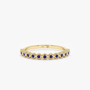 Sapphire Half Eternity Band, Arleth SARAHELISE