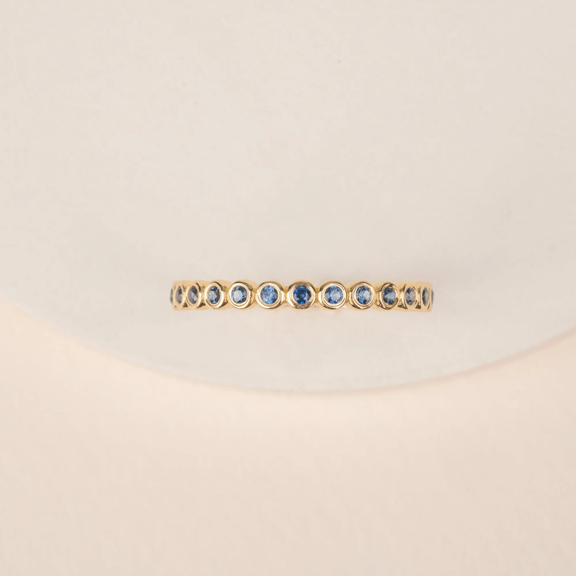 Sapphire Half Eternity Band, Arleth SARAHELISE