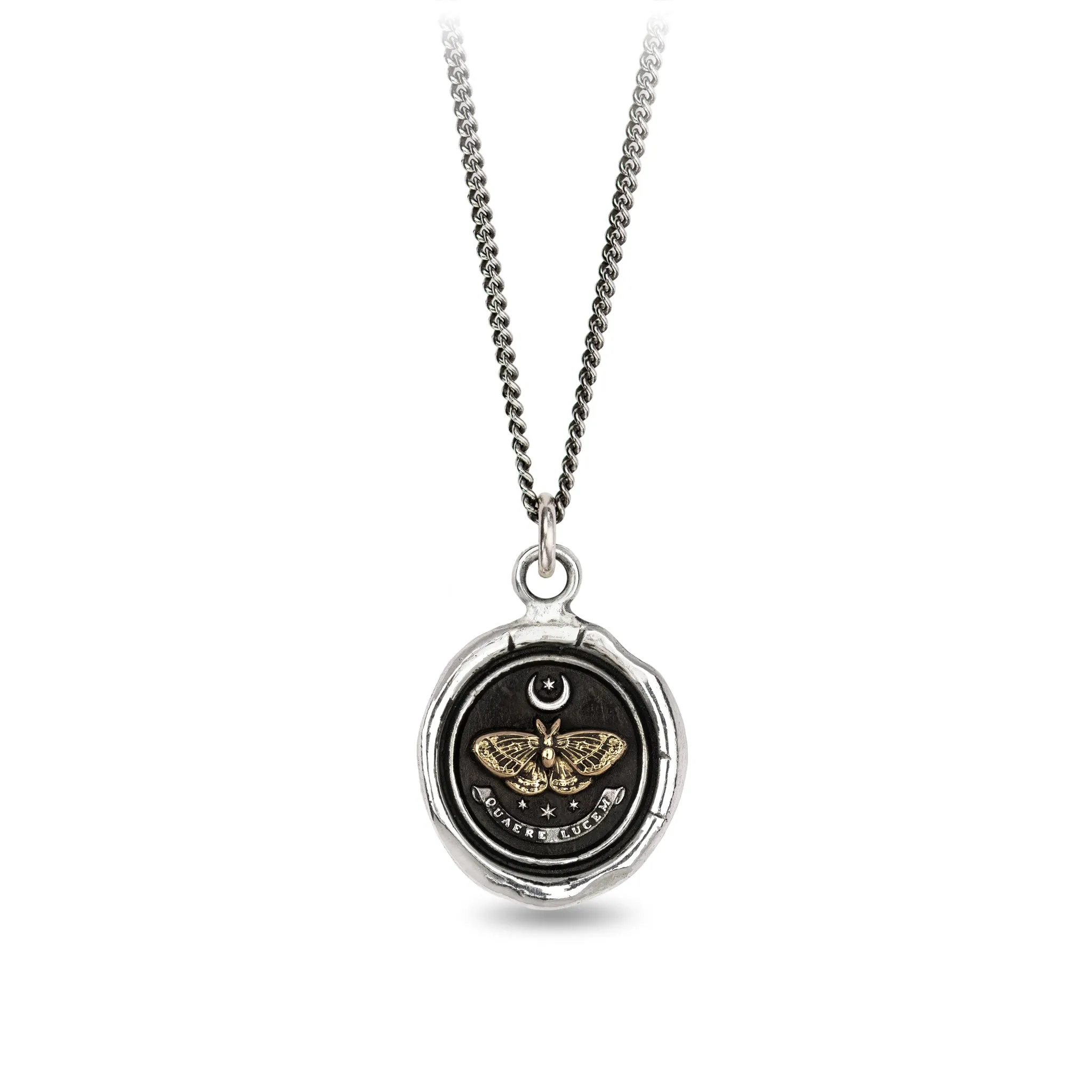 Seek the Light 14K Gold on Silver Talisman