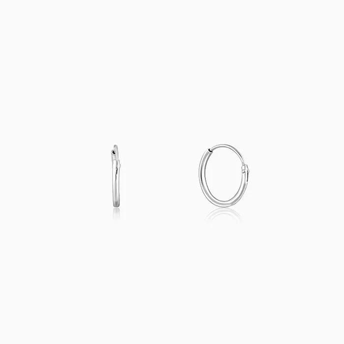 Silver Cinderella Shoes Kids Hoop Earrings (4-12 yrs) Giva