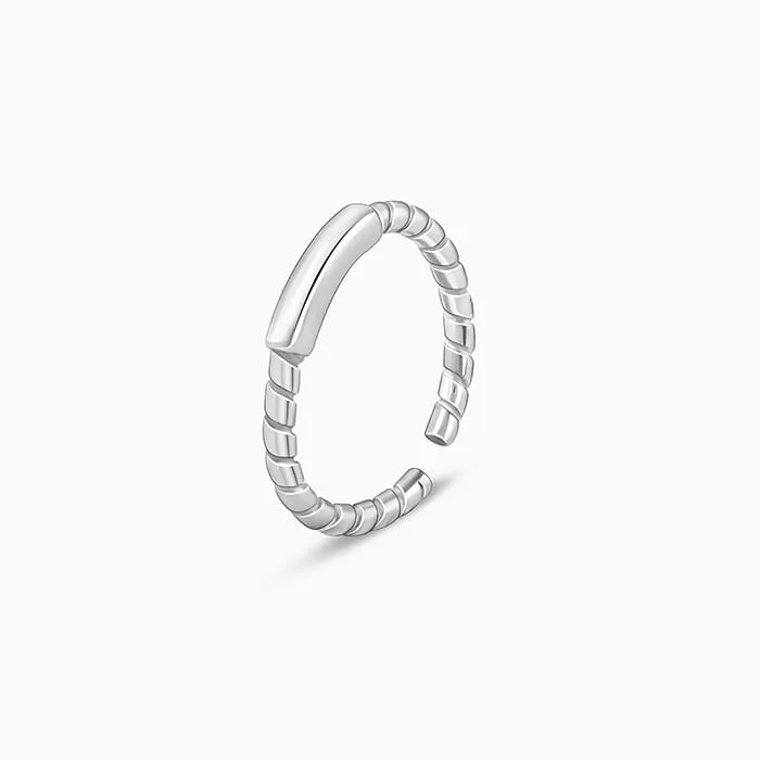 Silver Classic Shine Toe Rings Giva