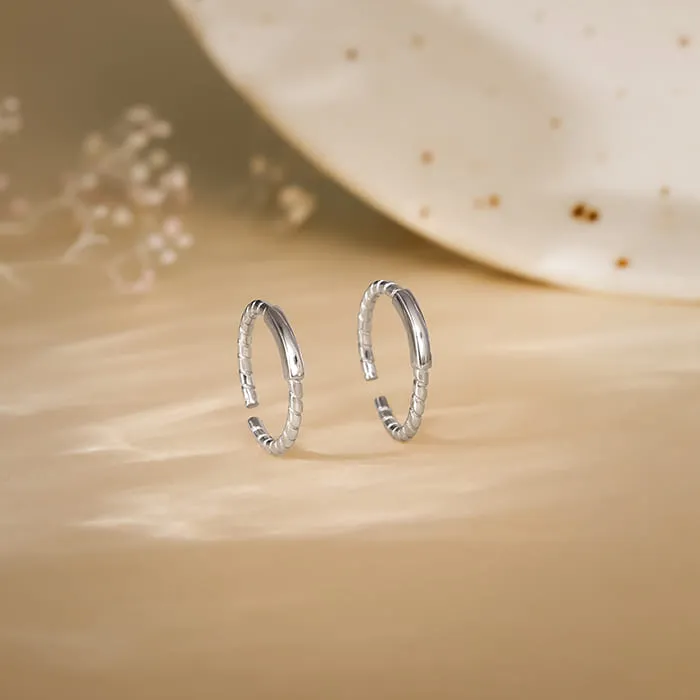 Silver Classic Shine Toe Rings Giva