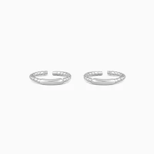 Silver Classic Shine Toe Rings Giva
