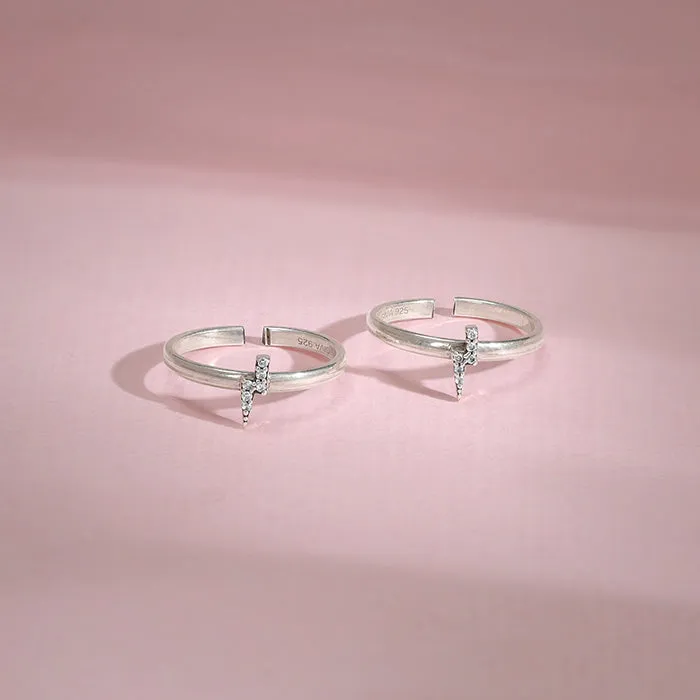 Silver Diljeet Toe Rings Giva