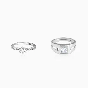 Silver Dreamy Charm Couple Rings Giva