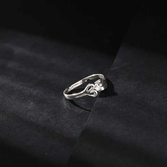Silver Om Shiva Ring for Him Giva
