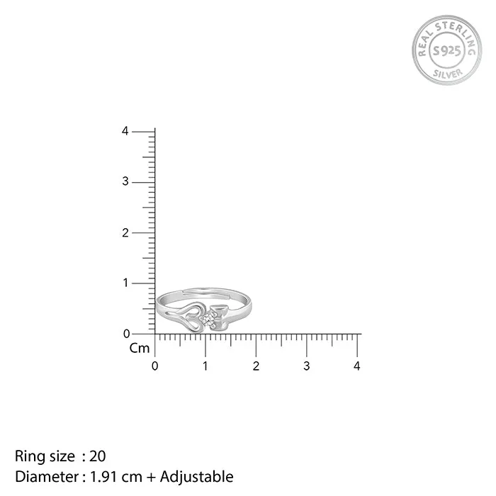 Silver Om Shiva Ring for Him Giva