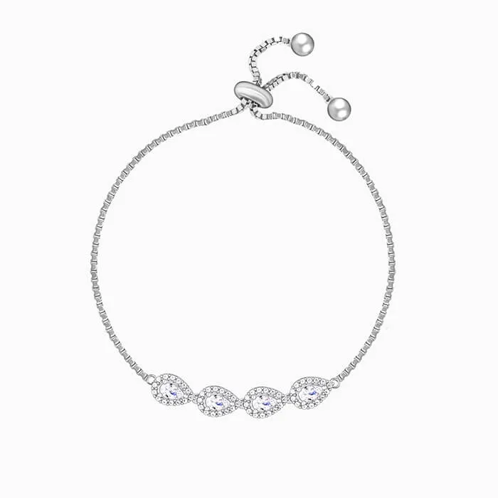 Silver Perfect-Pear Bracelet Giva