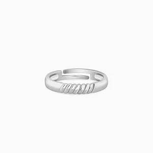 Silver Rope Ring for Him Giva