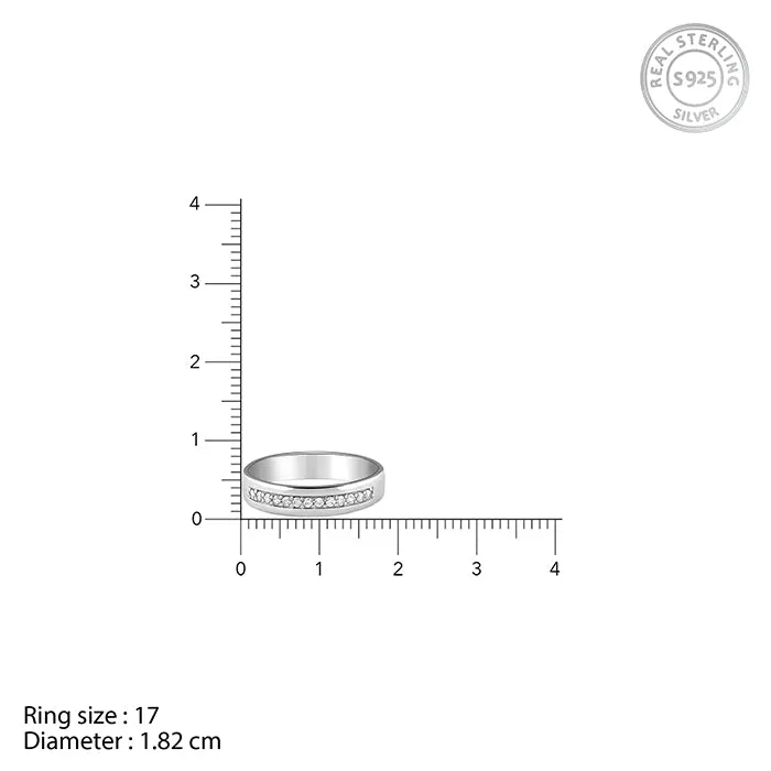 Silver Simple Serenity Men's Ring Giva