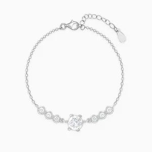 Silver Solitaire Grace Bracelet Giva