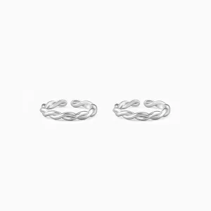 Silver Swirl Toe Rings Giva