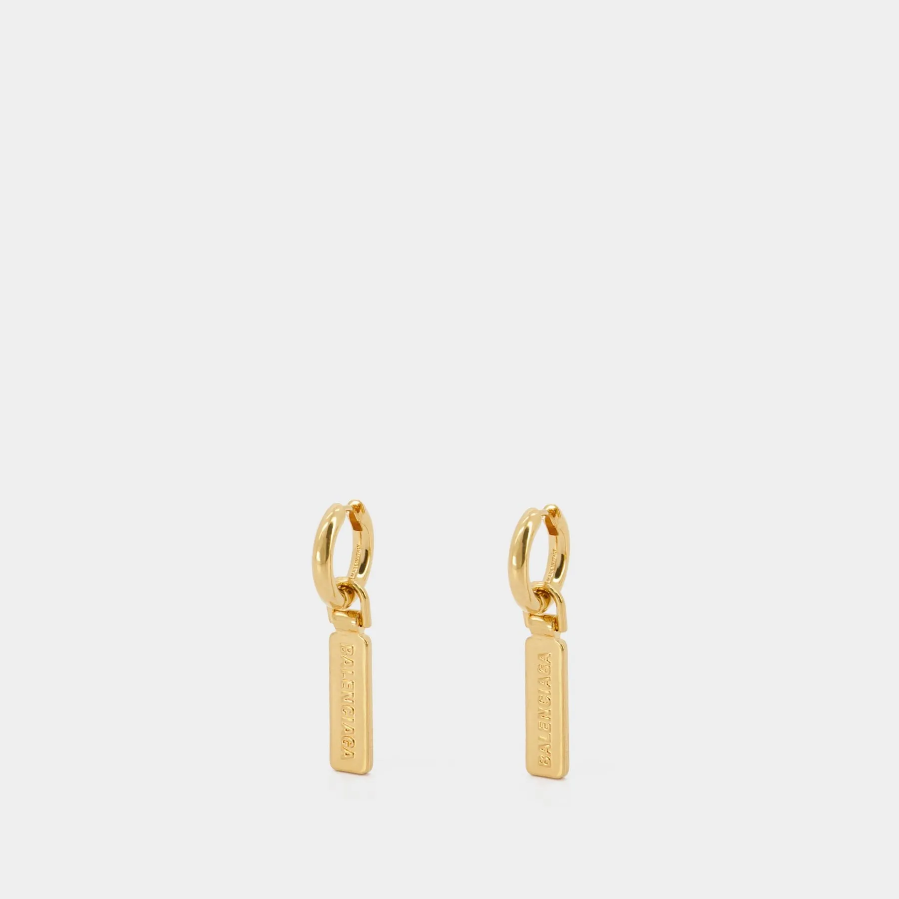 Skate Tag P Earring - Balenciaga - Gold