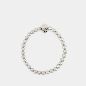 Skull Bracelet - Alexander McQueen - Metal - Metallic