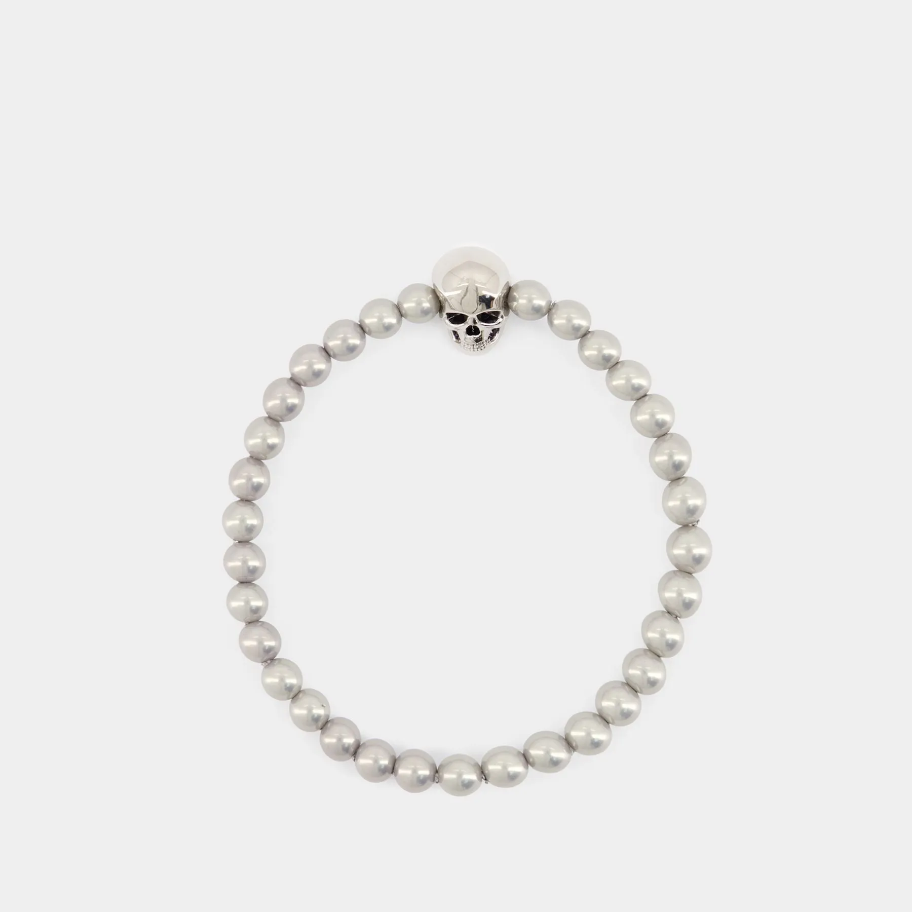 Skull Bracelet - Alexander McQueen - Metal - Metallic