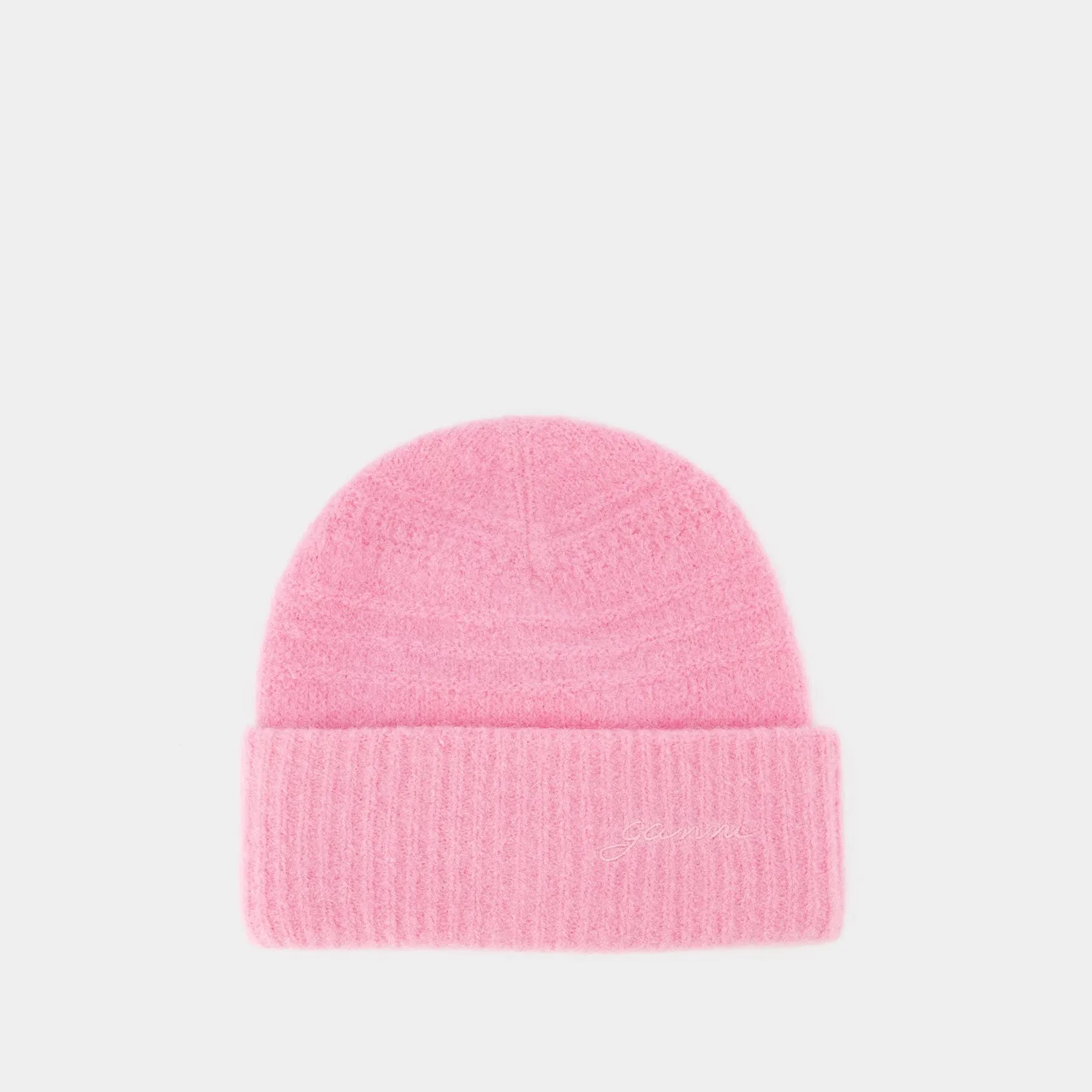 Soft Beanie - Ganni - Wool - Pink