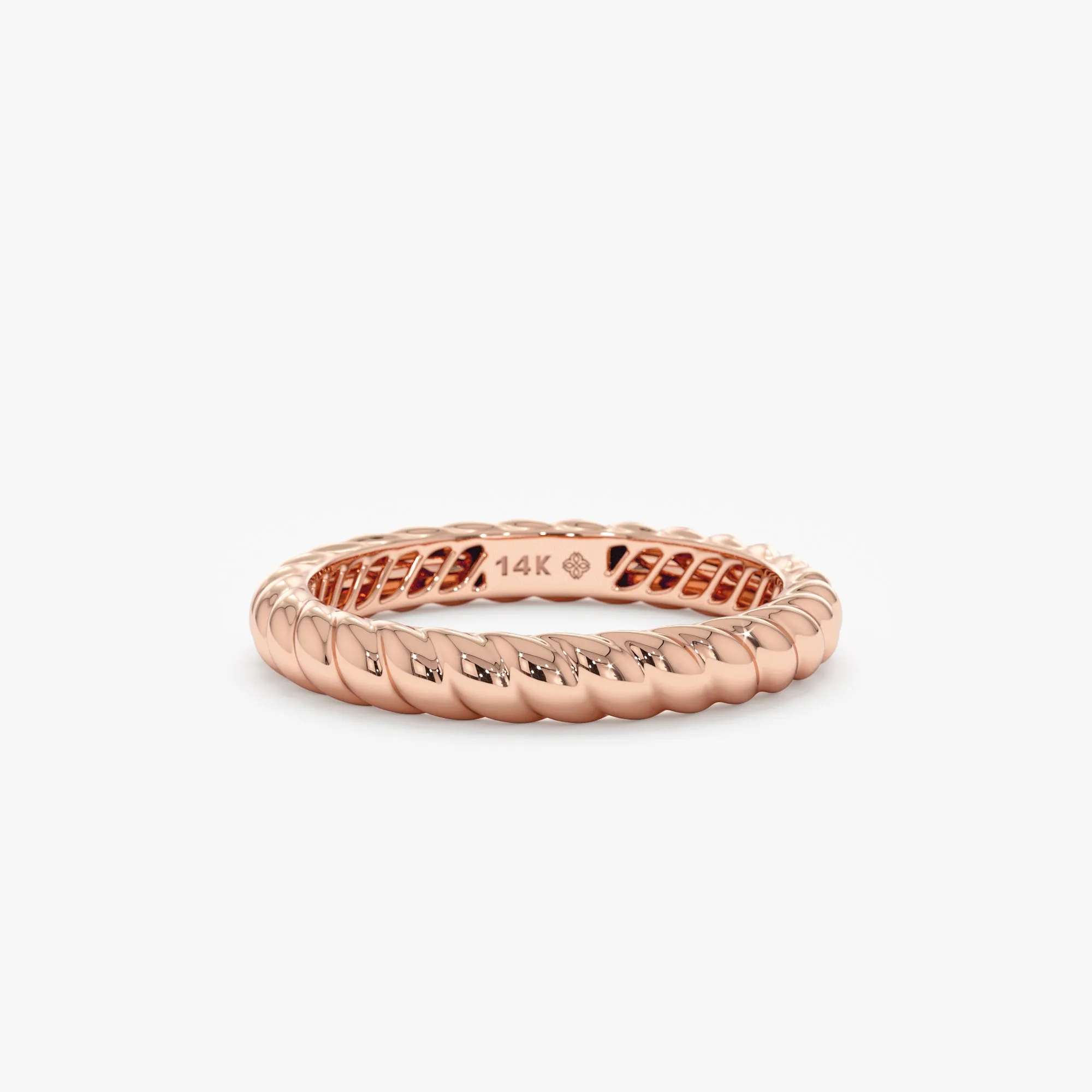 Solid Gold Bold Braided Ring, Nalani SARAHELISE