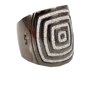 Square Swarovski Crystal Glam Ring
